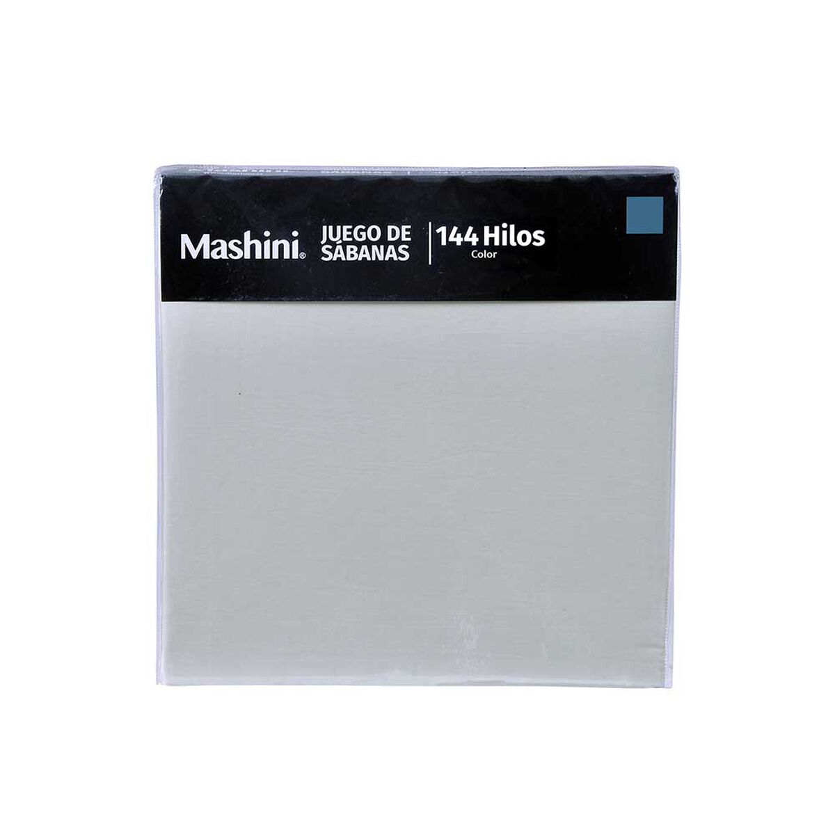 Juego de Sábanas Mashini 144 Hilos 2 Plazas Liso Gris
