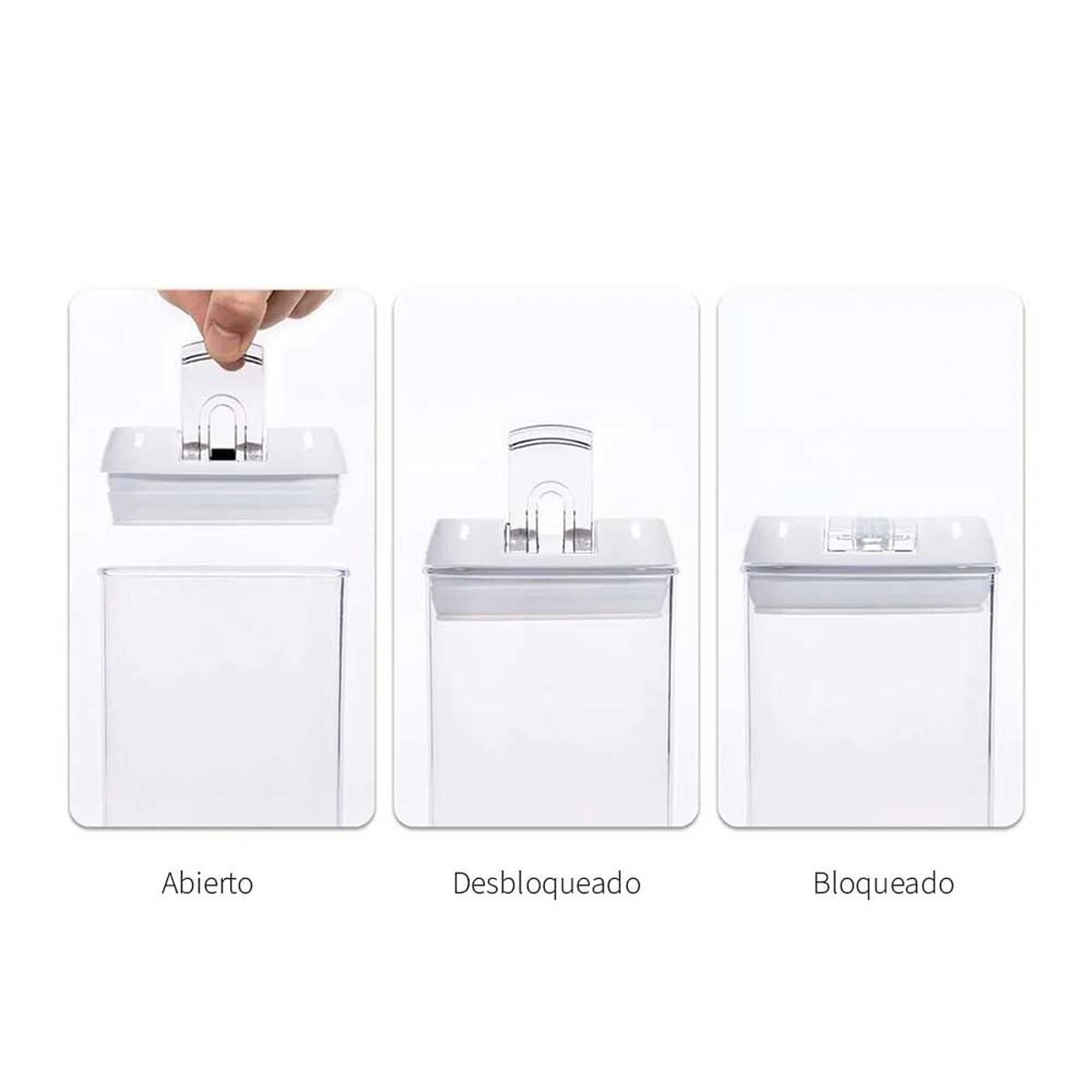 Pack 14 Contenedores de Alimento Simplit Herméticos Plástico Blanco