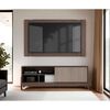 Estante TV Tuhome Odell Hasta 65" Milan y Roble Natural