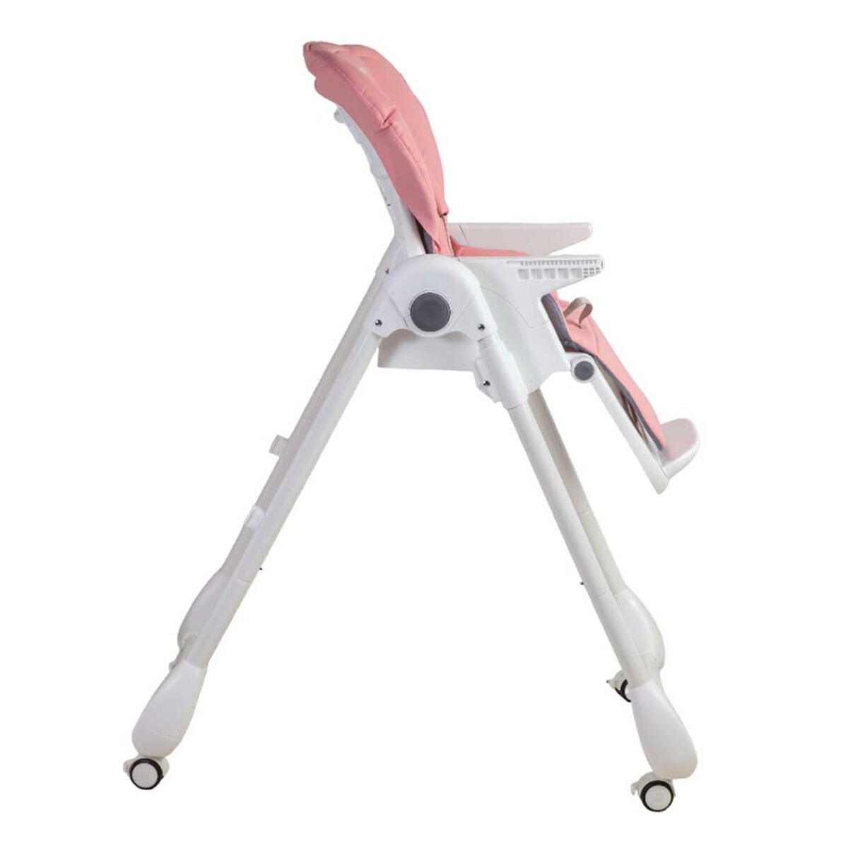 Silla de Comer Bebe EasyFeed Reclinable con Ruedas Rosado Bebesit