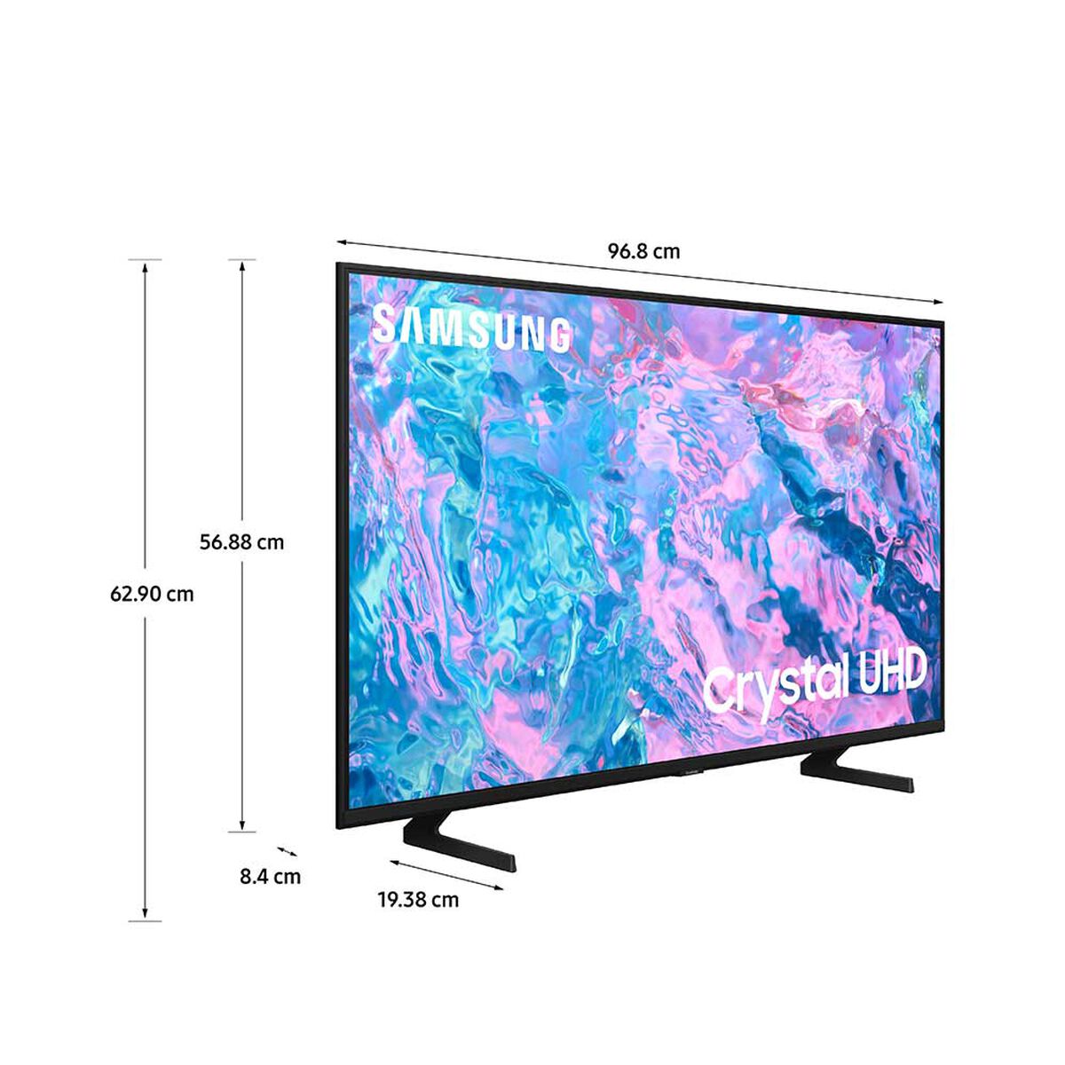 LED 43" Samsung CU7090 Smart TV 4K UHD 2024