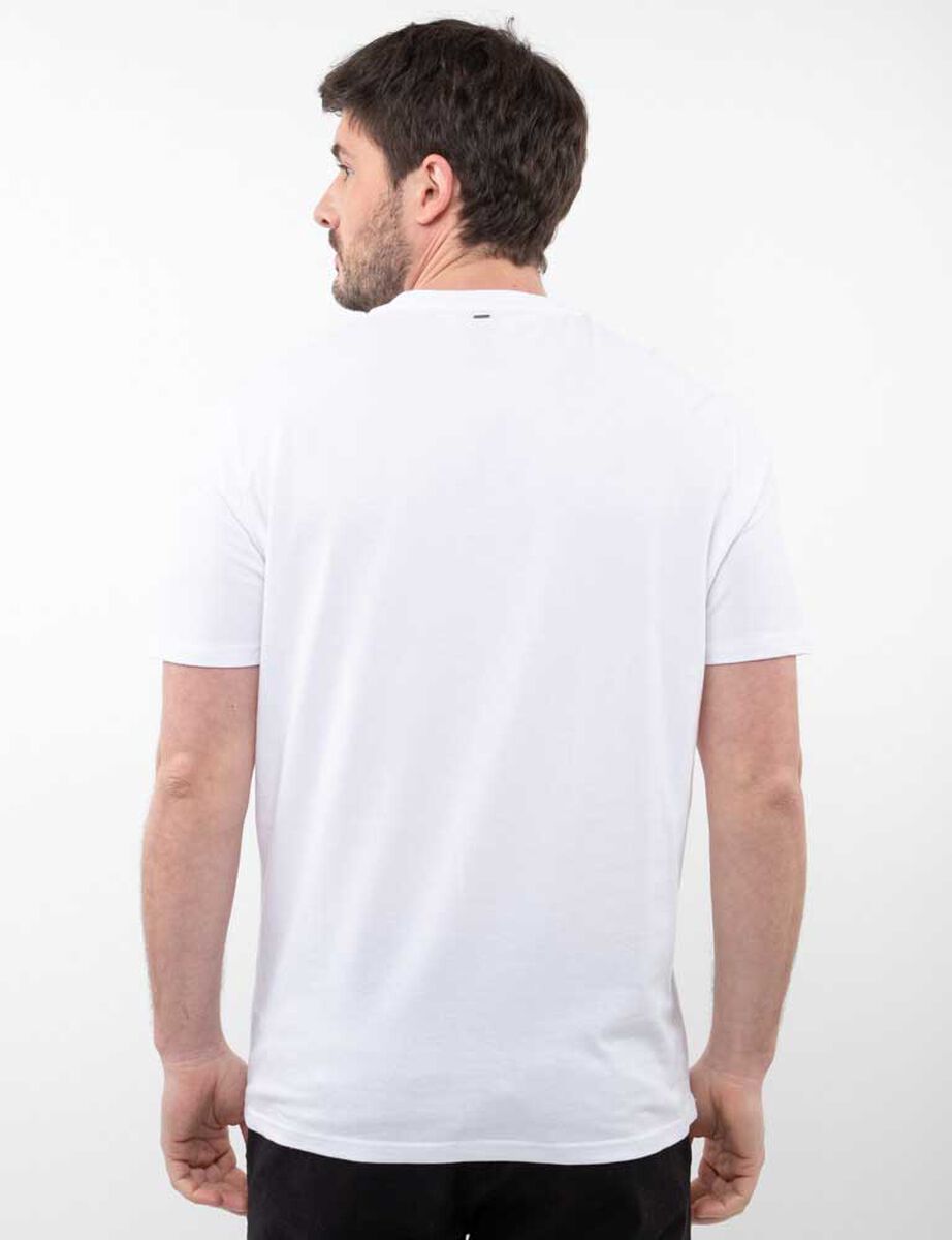 Polera Lisa Slim Manga Corta Hombre Zibel