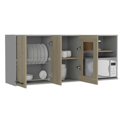 Imagen 2 del producto Mueble de Cocina Superior TuHome Hasselt 5 Puertas Gris Rovere