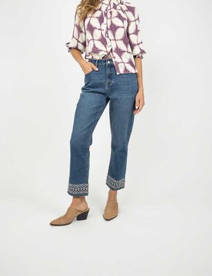 Imagen 1 del producto Jeans Recto Mujer Alma Azul