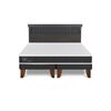 Cama Europea CIC Base Normal King Ortopedic + Respaldo Dublin
