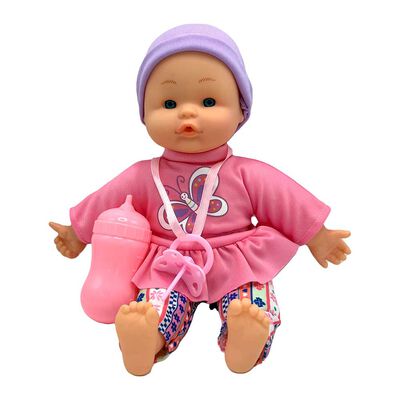 Muñeca Baby Doll Cuerpo Blando Llorón con Sonidos Colores Surtidos Bostecitos