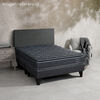 Cama Europea Celta King Black Elite Base Dividida + Respaldo