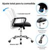 Silla de Escritorio Arthome Santiago Negra Blanca