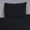 Juego de Sábanas Mashini 144 Hilos 1 Plaza Liso Negro