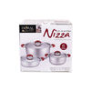 Batería Doral Nizza Acero Inoxidable 6 Piezas