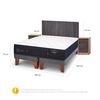 Cama Europea CIC Base Dividida King Premium + Respaldo + 2 Veladores Espresso