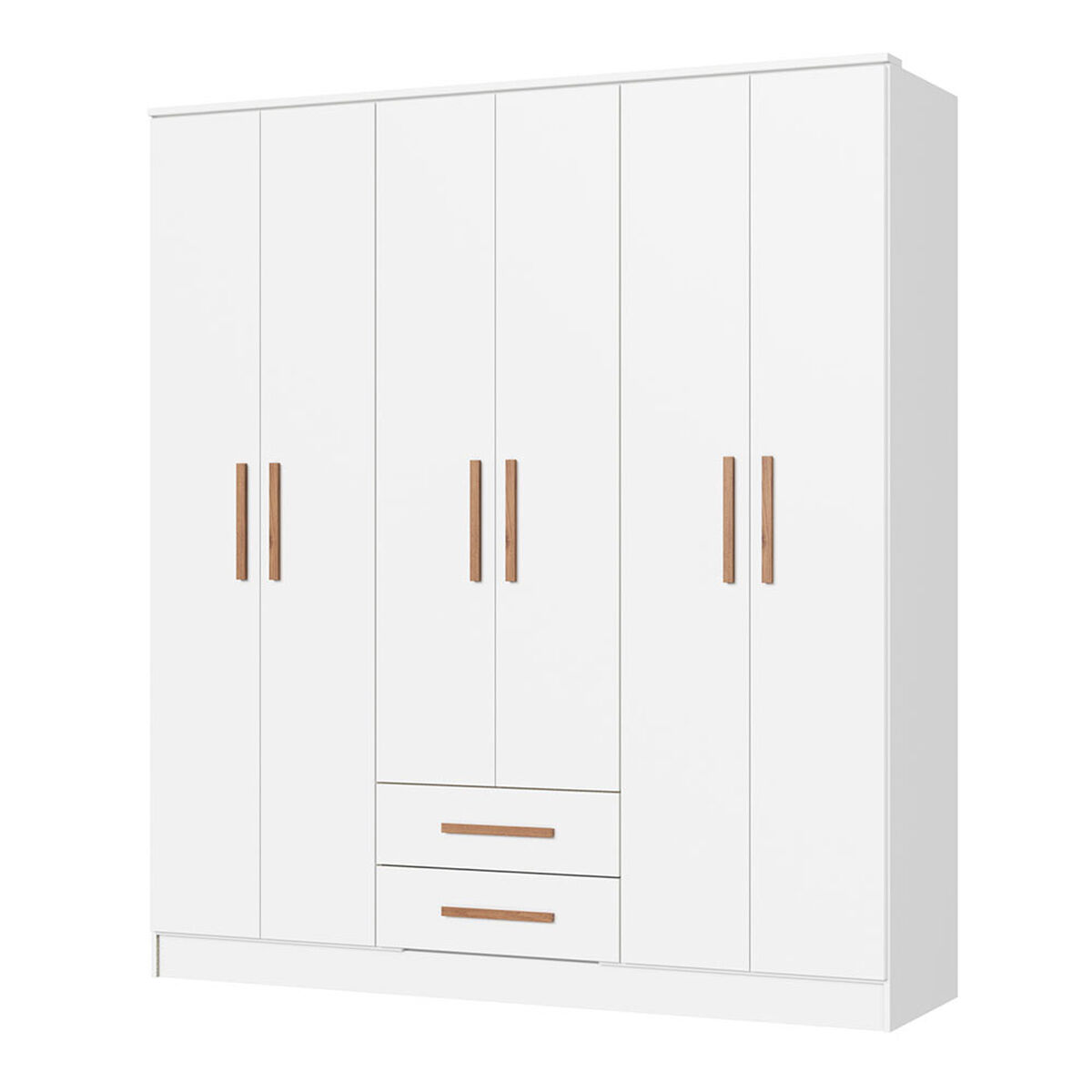 Closet Vekkahome Americano 6 Puertas 2 Cajones Blanco