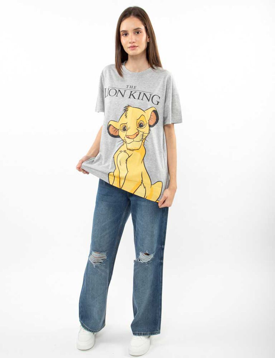 Polera Dibujos Animados Manga Corta Mujer Icono