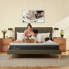 Cama Europea CIC 2 Plazas Hybrid Plus + Respaldo + 2 Veladores