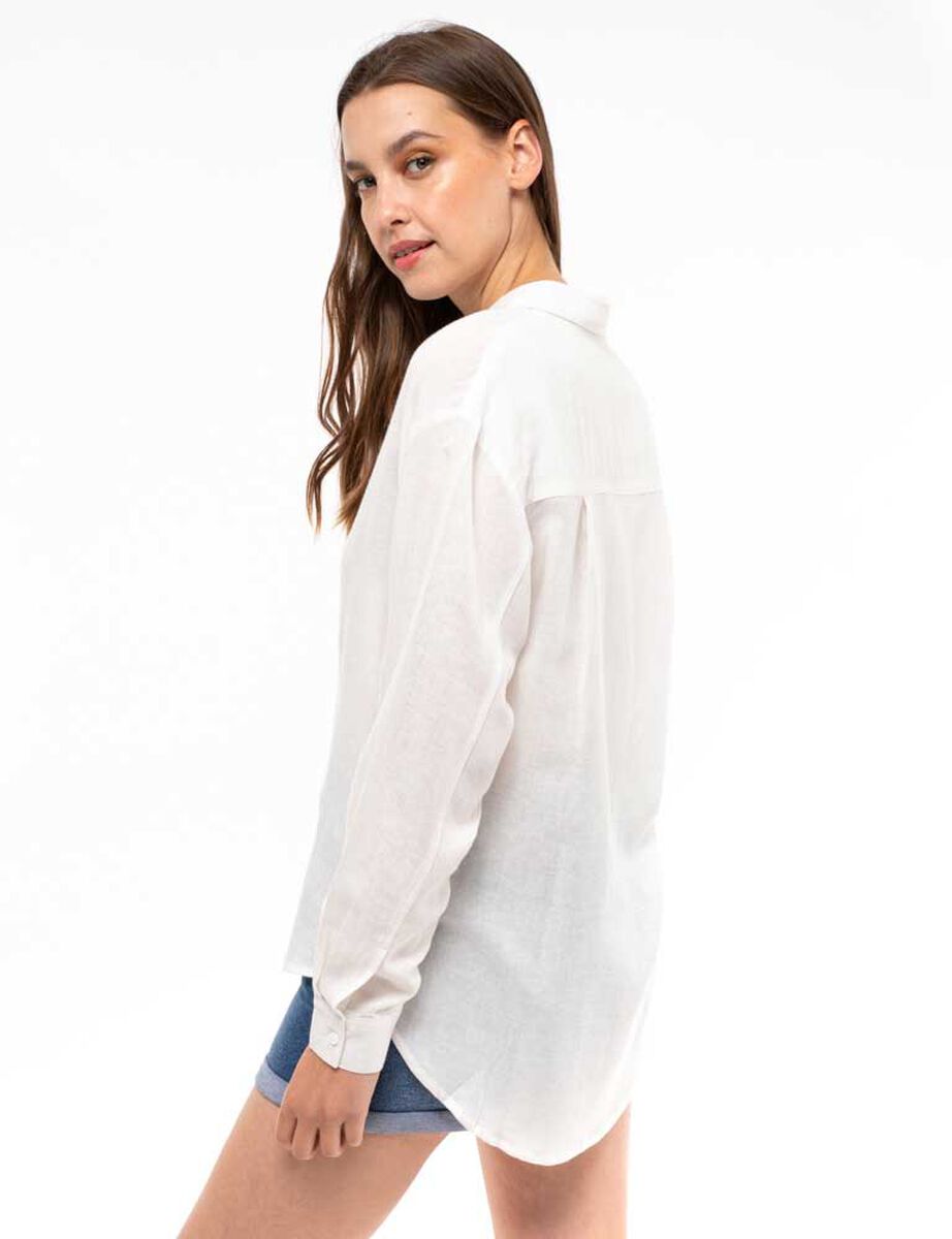 Blusa Lino Lisa Mujer Zibel