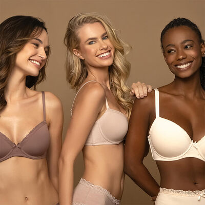 Pack 3 Sosten Copa B Intime Beige
