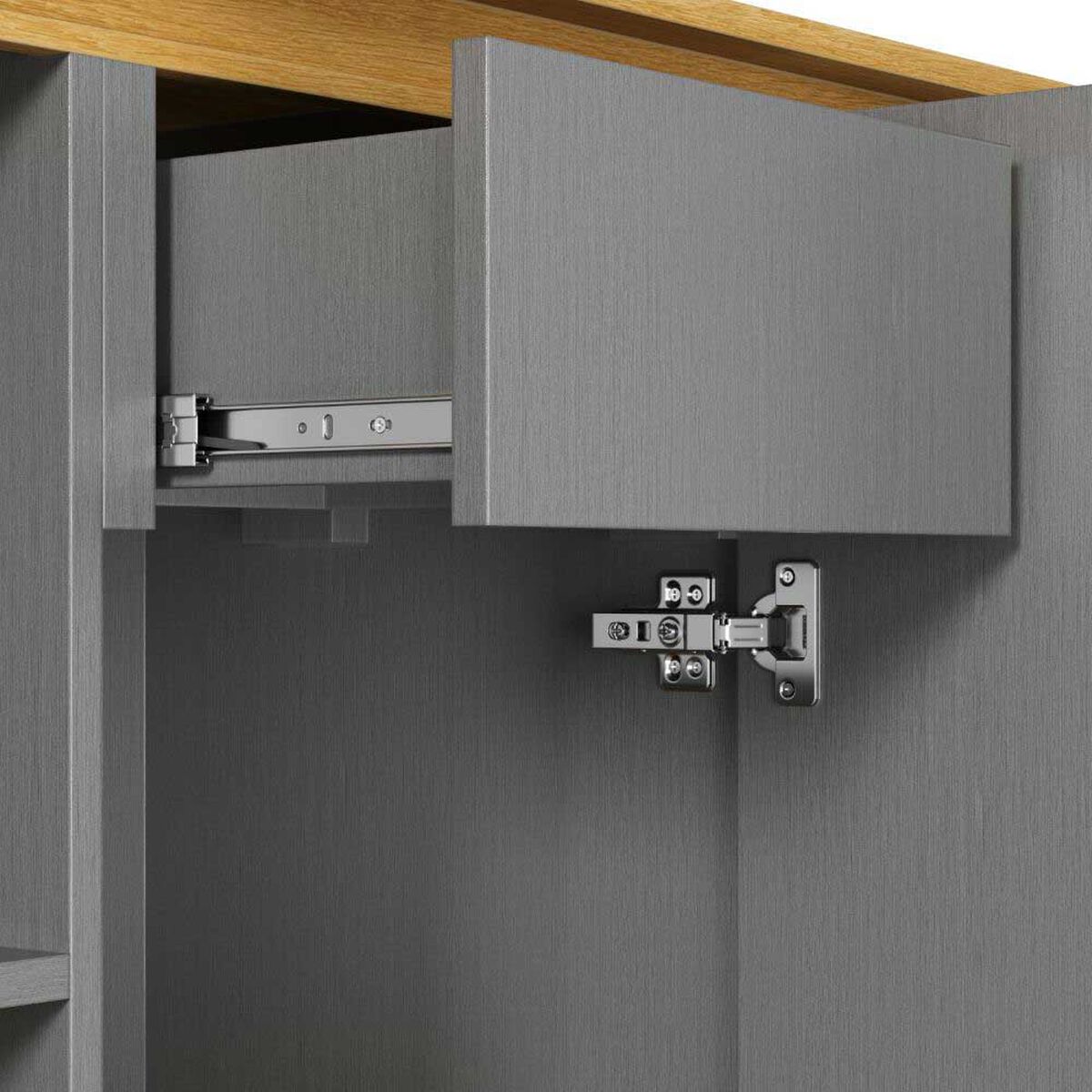 Buffet Amuv Sara 3 Puertas Gris