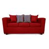 Juego de Living Elegant Detail Santa Fe Sofá 3 Cuerpos + Sofá 2 Cuerpos Rojo