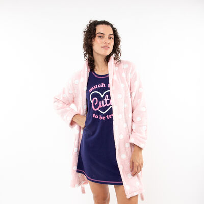 Bata Puntos Mujer Icono Rosado