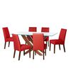 Juego de Comedor Latam Home Alicante 6 Sillas Rojo