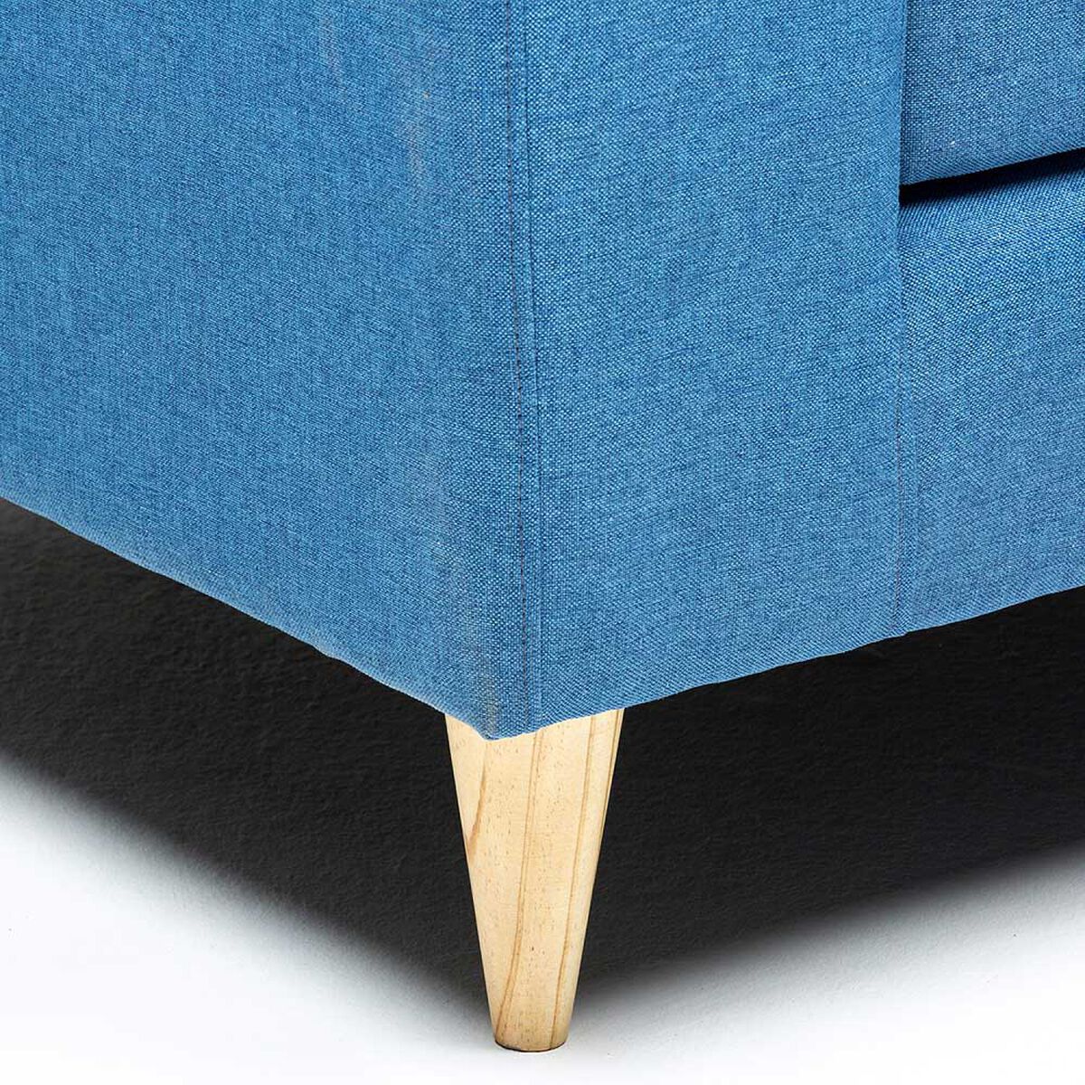 Sofá Seccional Kea Infinity Tela 3 Cuerpos Azul