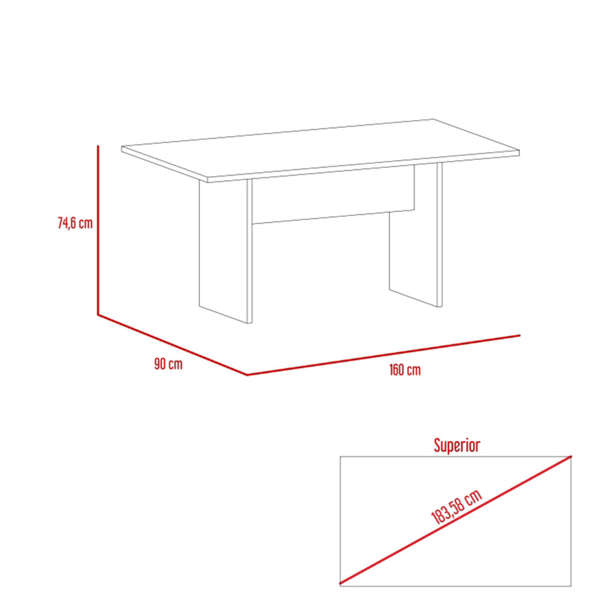 Mesa de Comedor TuHome Beijing