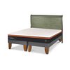 Cama Europea CIC Base Dividida 2 Plazas Beecomfort + Respaldo Miro Olivo