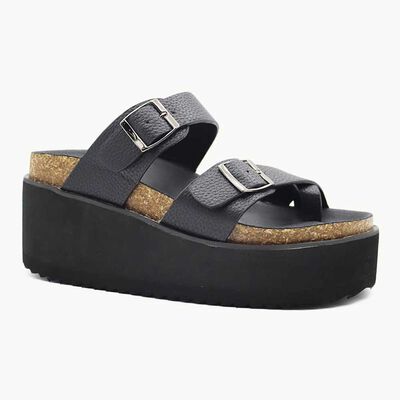 Sandalia Mujer Icono Negro