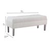 Banqueta Bodevir Wood Capitone 2 Cuerpos Rojo