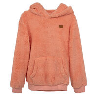 Polerón Peludo Niña Chess Coral, Morado, Rosado