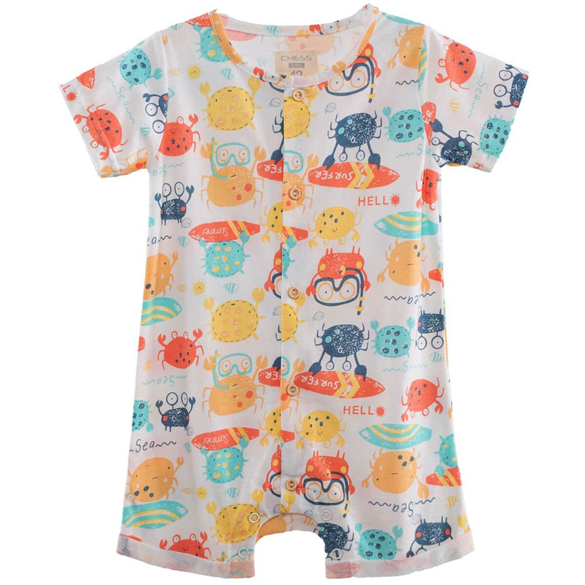 Overall Bombacho de Algod&oacute;n Bebo Chess Baby