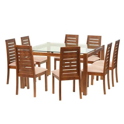 Juego de Comedor Latam Home Barcelona 8 Sillas Beige