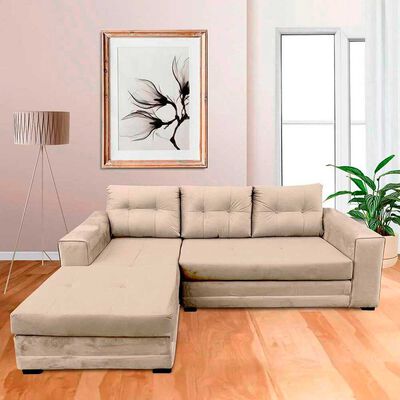 Imagen 1 del producto Sofá Seccional Izquierdo Living Factory Roma 3 Cuerpos Beige
