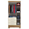 Clóset Altavision Palmas natu 3 Puertas 3 Cajones Nature White