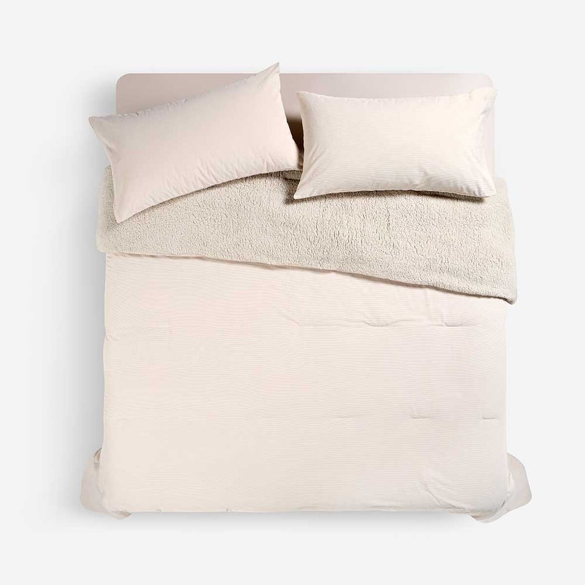 Plum&oacute;n Rosen King Sherpa Alaska Cord Latte Beige