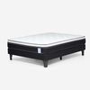 Cama Europea Rosen 2 Plazas New Style 6 + Respaldo Grafito