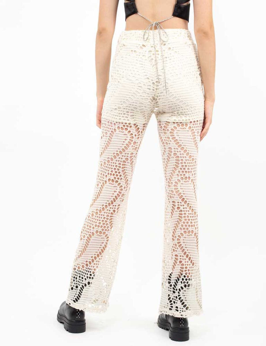 Pantalón Crochet Recto Mujer Icono