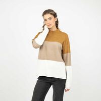 Sweater Mujer Alma Camel, Menta, Rosado