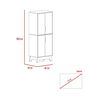Alacena TuHome 4 Puertas Bi Color Blanco Duna