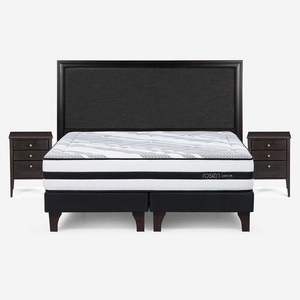 Cama Europea King Div Driven + Set Maderas Nolita