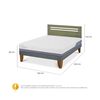 Cama Europea CIC 2 Plazas Excellence Plus + Respaldo Munich Olivo