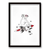 Cuadro Decorativo Retela Koala Space 40 x 30 cm