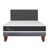 Cama Europea CIC 2 Plazas Ortopedic + Respaldo Eufrates