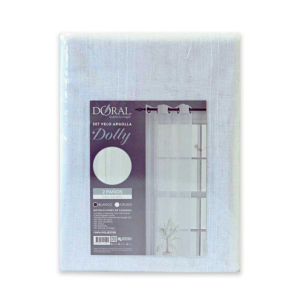 Juego Velos Doral Dolly 220 x 145 cm Blanco