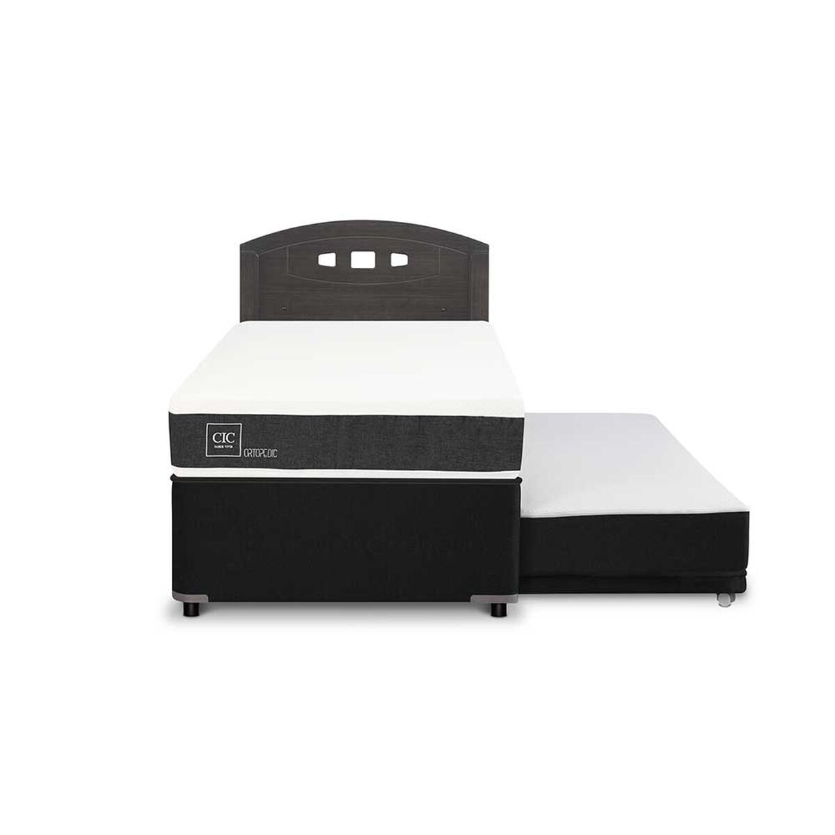 Cama Nido CIC Base Normal 1,5 Plazas Ortopedic + Respaldo Gales