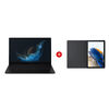 Combo Notebook Samsung Galaxy Book2 Pro Core i5 8GB 512GB SSD 13,3" Gris + Tablet Samsung SM-X200 Galaxy TAB A8 Octa Core 3GB 32GB 10,5" Gris + Cover