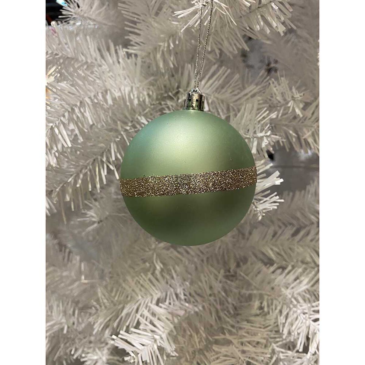 Set 6 Esferas para Árbol de Navidad Casanova Menta 8 cm