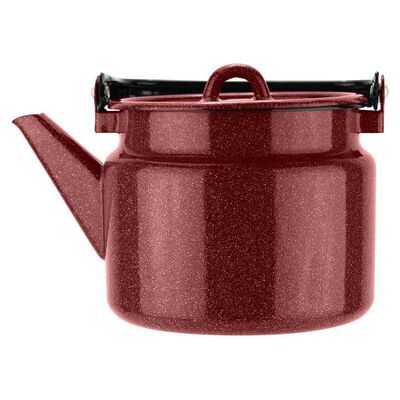 Tetera de Acero Vitrificado Fantuzzi Fundo Rojo 2 lt
