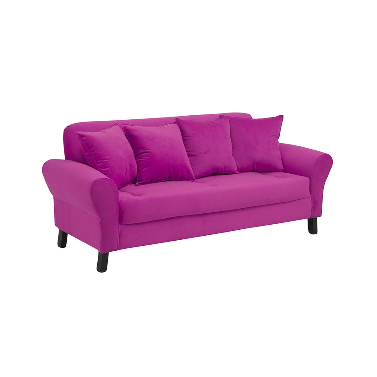 Sofá Bodevir Lua 3 Cuerpos Fucsia
