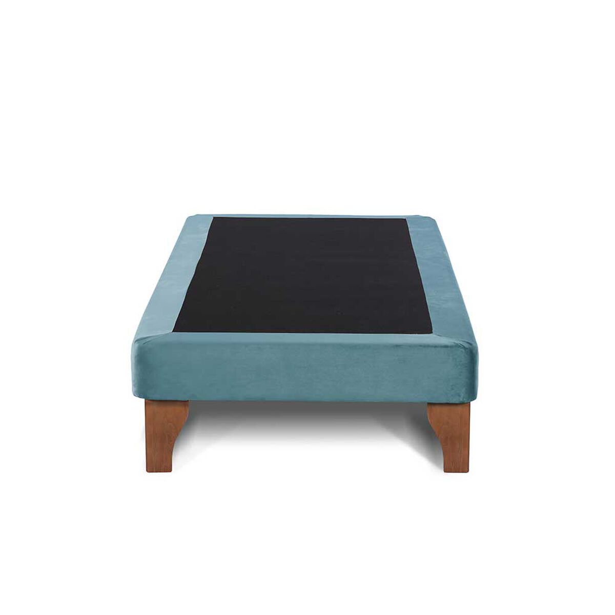 Base Europea Dividida Latam Home 1,5 Plazas Zen Tela Velvet Turquesa